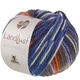 Lana Grossa LANDLUST Naturwolle Print | 102-blu/arancio maculato