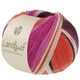 Lana Grossa LANDLUST DIE SOCKENWOLLE | 135-grigio marrone/fucsia/ecru/terracotta/orchidea a strisce