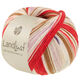 Lana Grossa LANDLUST DIE SOCKENWOLLE | 725-rosso oriente/rosso fragola/ecru/marrone/rosa/lilla/beige chiaro/blu scuro a strisce