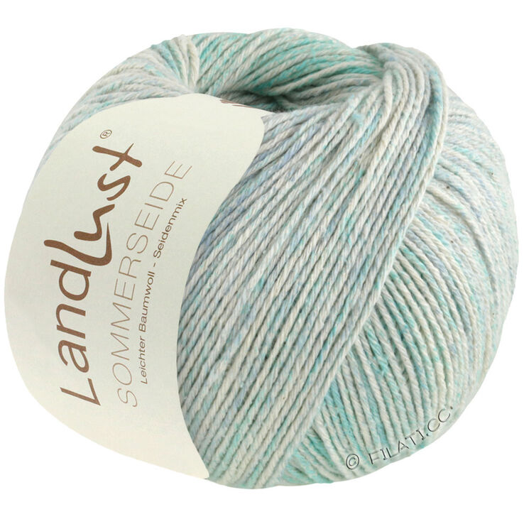 Lana Grossa LANDLUST SOMMERSEIDE Print | 121-turchese  /blu