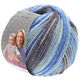 Lana Grossa LENA Print | 105-grigio chiaro/jeans/blu chiaro/porpora grigio
