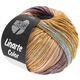 Lana Grossa LINARTE Color | 201-turchese menta/rosso beige/viola antico/marrone ocra