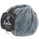 Lana Grossa LOVELY COTTON Inserto (lala BERLIN) | 104-grigio blu/borgogna