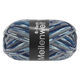 Lana Grossa MEILENWEIT 6-FACH 150g Fantasy | 9563-grigio scuro/grigio chiaro/blu notte/jeans/ecru/porpora grigio/blu ottanio