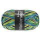 Lana Grossa MEILENWEIT 6-FACH 150g Fantasy | 9564-verde/giallo/porpora blu/ecru/blu ottanio/blu notte