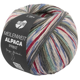 MEILENWEIT 6-FACH 150g Alpaca Print di Lana Grossa