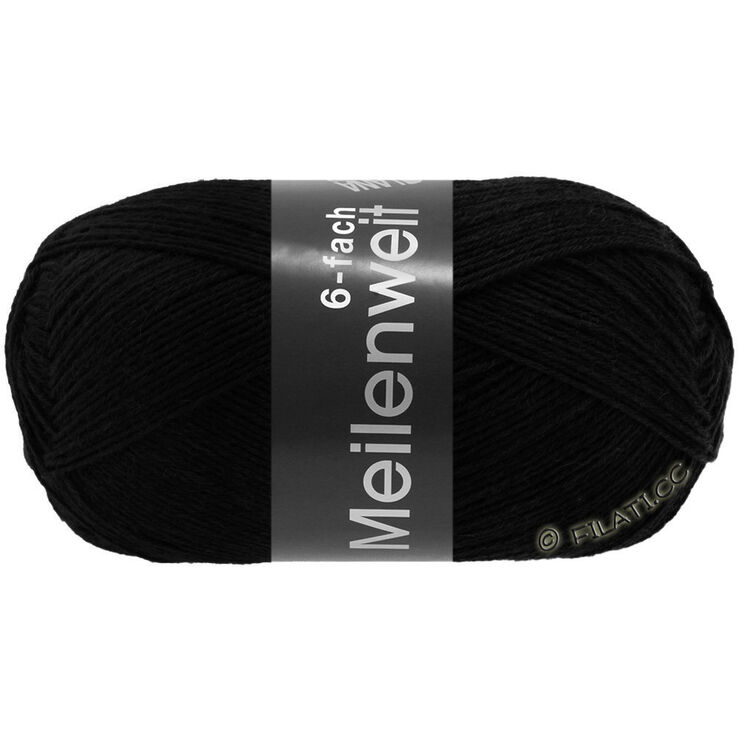Lana Grossa MEILENWEIT 6-FACH 150g | 8814-nero