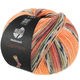 Lana Grossa MEILENWEIT 100g Cashmere Pista | 141-arancio/grigio chiaro/grigio scuro/arancio marrone/verde chiaro/erica/mora/grigio marrone a strisce