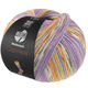 Lana Grossa MEILENWEIT 100g Cashmere Pista | 145-porpora/viola/bianco/verde grigio/arancio/azzurro/giallo limone a strisce