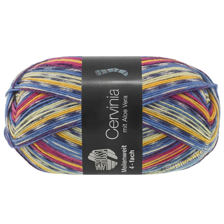 Lana Grossa MEILENWEIT 100g Cervinia | 1701-inchiostro blu/azzurro/ecru/melanzana/Rosso bacca/borgogna/giallo/jeans/limette