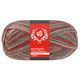 Lana Grossa MEILENWEIT 100g Merino Christmas Lurex | 6810-bianco/verde scuro/marrone scuro/arancio/verde chiaro