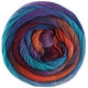 Lana Grossa MEILENWEIT 100g Color Mix Multi | 8019-arancio/marrone scuro/inchiostro blu/reale/turchese /porpora/viola rosso