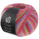 Lana Grossa MEILENWEIT 100g Cosy Socks Multi Stripes | 152-rosso tulipano/blu viola/rosa salmone/rosa vivo/grigio chiaro