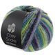 Lana Grossa MEILENWEIT 100g Cosy Socks Multi Stripes | 157-lavanda/ottanio/verde maggio/turchese  /blu notte