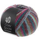 Lana Grossa MEILENWEIT 100g Cosy Socks Multi Stripes | 158-ottanio/fucsia scuro/oliva/turchese menta/rosso scuro