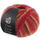 Lana Grossa MEILENWEIT 100g Cosy Socks Multi Stripes | 159-rosso/fucsia/arancio/marrone scuro/salmone