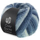 Lana Grossa MEILENWEIT 100g Cosy Socks Soft Stripes | 106-blu nero/grigio blu/blu fumo/bianco blu