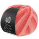 Lana Grossa MEILENWEIT 100g Cosy Socks Soft Stripes | 113-salmone/rosso salmone/corallo