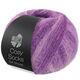 Lana Grossa MEILENWEIT 100g Cosy Socks Soft Stripes | 114-porpora pallido/porpora/viola