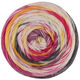 Lana Grossa MEILENWEIT 100g DUSK | 6211-viola/ecru/rosso/giallo/arancio/fucsia/grigio scuro