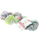 Lana Grossa MEILENWEIT 100g Merino Hand-dyed | 302-grigio chiaro/verde giallo/rosa vivo/ottanio scuro/verde nero