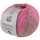 Lana Grossa MEILENWEIT 100g Merino Extrafine Shades | 7226-rosa vivo/albicocca/turchese /giallo chiaro