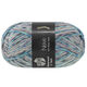Lana Grossa MEILENWEIT 100g Neve | 4432-grigio scuro/grigio chiaro/grigio blu/turchese /blu turchese