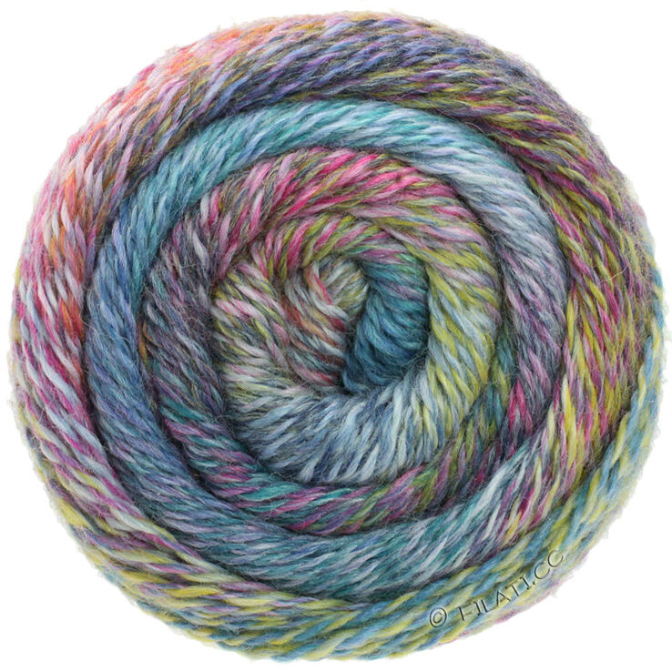 Lana Grossa MEILENWEIT 150g Rainbow | 101-ottanio/verde chiaro/verde nero/lilla/giallo senape/viola rosso/grigio chiaro/rosa vivo/jeans