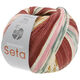 Lana Grossa MEILENWEIT 100g Seta Adriana | 3250-borgogna/rosso mattone/ecru/rosa/grigio/grigio scuro/cammello/caramello