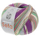 Lana Grossa MEILENWEIT 100g Seta Giappone | 3389-blu violetto/bianco/oliva/blu chiaro/giada/rosa antico/grigio chiaro
