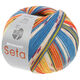 Lana Grossa MEILENWEIT 100g Seta Giappone | 3391-blu scuro/terracotta/pistacchio/viola rosso/bianco/blu azzurro/giallo
