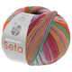 Lana Grossa MEILENWEIT 100g Seta Hokkaido | 3584-blu chiaro/marrone/ecru/ruggine/verde/viola/marrone arcilla/borgogna