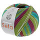 Lana Grossa MEILENWEIT 100g Seta Hokkaido | 3587-mela verde/smeraldo/blu turchese/viola rosso/bianco/borgogna