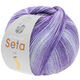 Lana Grossa MEILENWEIT 100g Seta Lia | 3581-porpora delicata/lilla/blu violetto