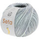 Lana Grossa MEILENWEIT 100g Seta Lia | 3582-grigio chiaro/grigio medio/grigio scuro