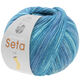 Lana Grossa MEILENWEIT 100g Seta Lia | 3586-menta/turchese /ottanio/jeans