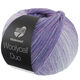 Lana Grossa MEILENWEIT 100g Woolycell Duo | 6004-viola rosso/viola grigio/jeans