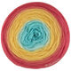 Lana Grossa MERINO LACE AQUARELL | 15-rosso salmone/arancio salmone/giallo/turchese