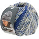 Lana Grossa OLYMPIA Denim | 256-grigio/blu scuro puntinato/grigio blu/blu notte