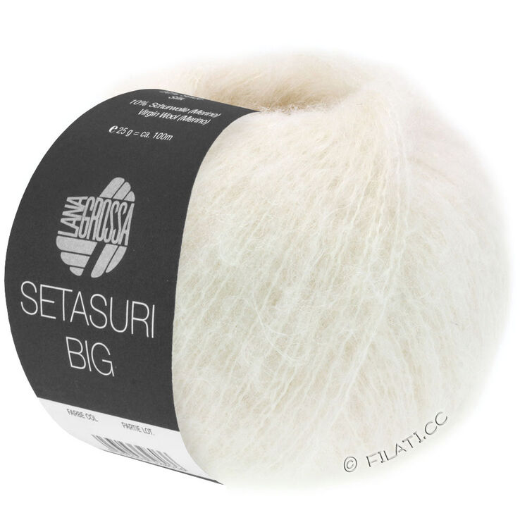 Lana Grossa SETASURI Big | 501-bianco