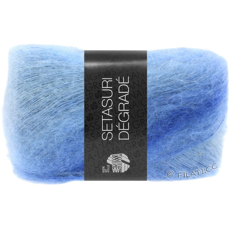 Lana Grossa SETASURI Dégradé | 101-blu chiaro/blu/reale