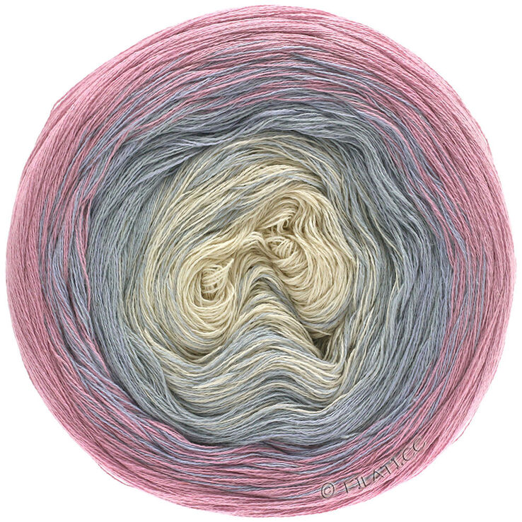 Lana Grossa SHADES OF COTTON LINEN | 701-rosa/grigio/grigio chiaro/natura