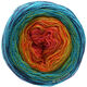 Lana Grossa SHADES OF MERINO COTTON | 601-terracotta/arancio/giallo/verde giallo/turchese /marino