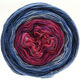 Lana Grossa SHADES OF MERINO COTTON | 604-pink lilla/viola/bianco/blu medio/blu colomba