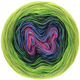 Lana Grossa SHADES OF MERINO COTTON | 610-rosa vivo/jeans/nero/foglia verde/cachi/pistacchio