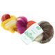 Lana Grossa SILKHAIR Hand-dyed | 608-grigio scuro/ecru/terracotta/giallo/viola rosso