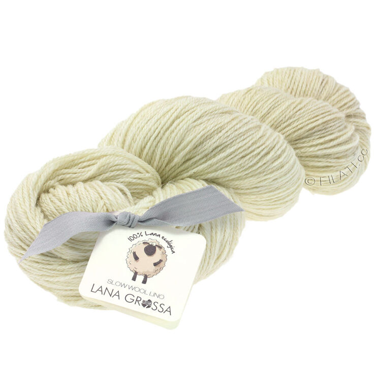 Lana Grossa SLOW WOOL LINO | 01-ecru
