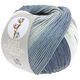 Lana Grossa SOFT COTTON Dégradé | 115-bianco/grigio chiaro/porpora grigio/jeans
