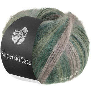 Lana Grossa SUPERKID SETA | 113-grigio chiaro/verde grigio/verde lime/verde scuro/verde abete