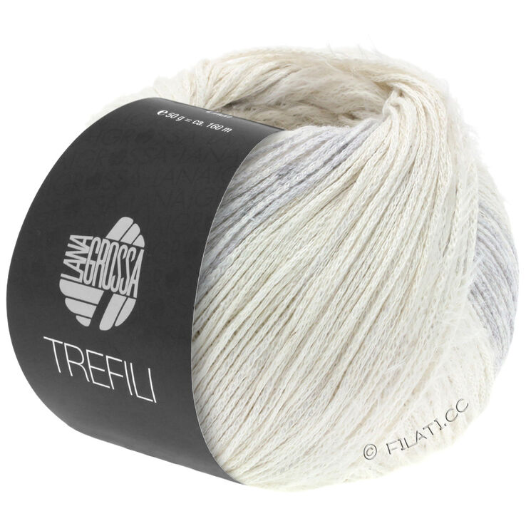 Lana Grossa TREFILI | 01-ecru/grigio argento